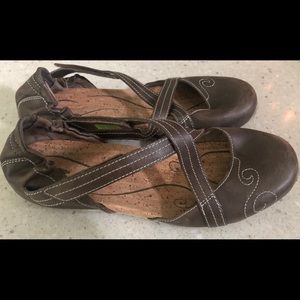 Ahnu Karma Latitude Leather Sandals Shoes 8.5